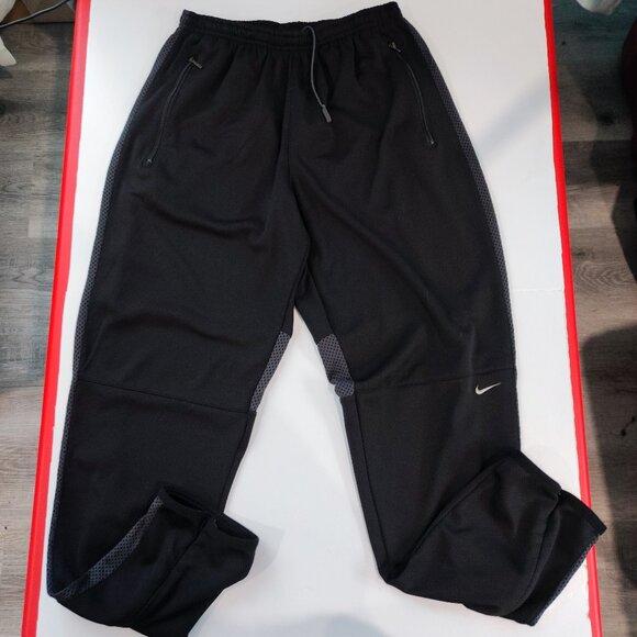 Nike Dri-Fit jogger pants lightweight black grey men's size M - Picture 1 of 16